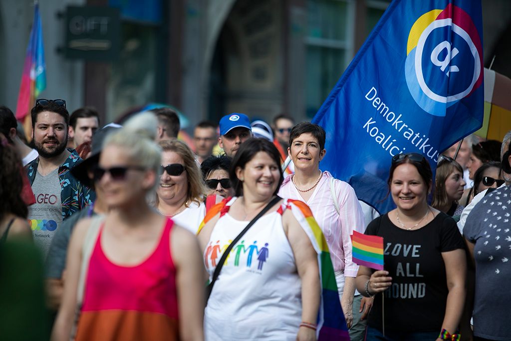 Budapest Pride Dobrev Klára a 24. Budapest Pride felvonuláson Fotó: Horváth Péter Gyula