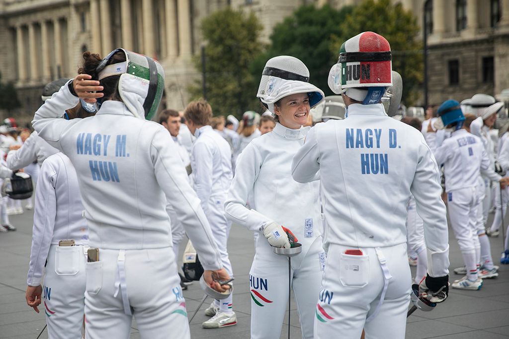 Vívók tartottak flashmobot a Kossuth téren 15-HPGy