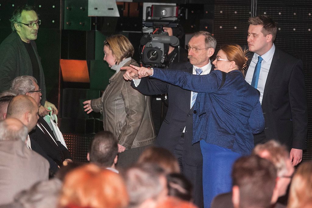 Orbán Viktor miniszterelnök hagyományos évértékelő beszédét tartja a Várkert Bazárban 2017. február 10-én. Fotó: Horváth Péter Gyula