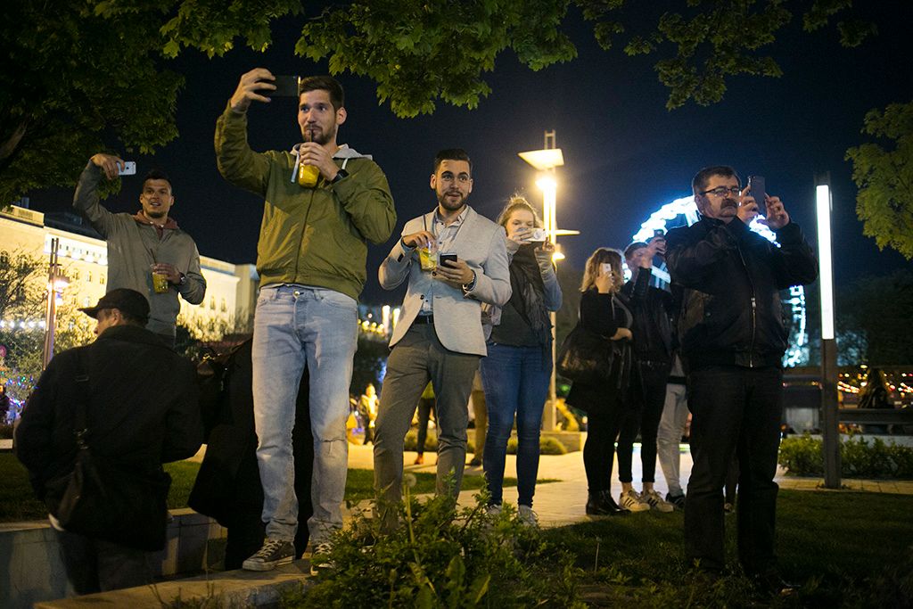 Tüntetés a civil szervezetekről szóló törvénytervezet ellen Budapesten Fotó: Horváth Péter Gyula