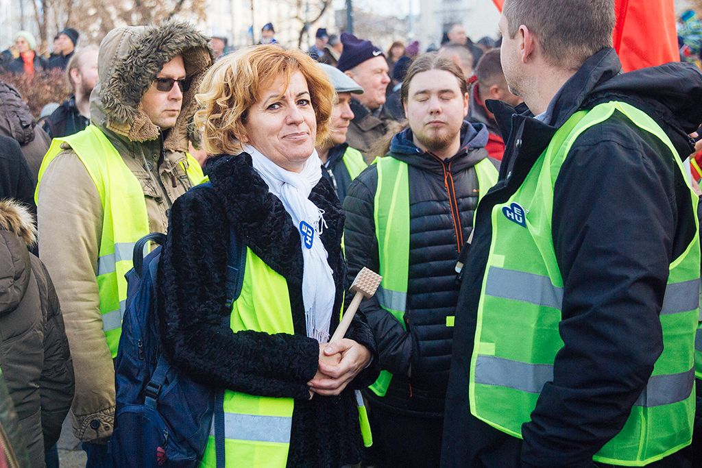 Szakszervezeti Szövetség demonstrációja Budapesten 24-HPGy