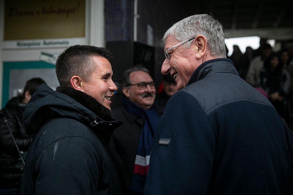 Czeglédy Csaba és Gyurcsány Ferenc utcafóruma a Derkovits-lakótelepen Szombathelyen 12-HPGy