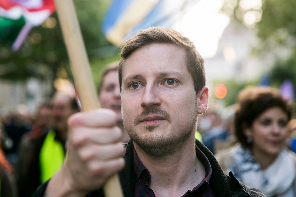 Momentum Mozgalom Európához tartozunk! jelmondattal meghirdetett demonstrációja Fotó: Horváth Péter Gyula