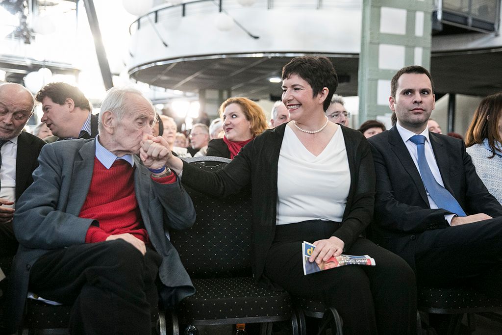 Gyurcsány Ferenc, a Demokratikus Koalíció elnöke, volt szocialista miniszterelnök beszédet mond a párt tisztújító kongresszusán a fővárosi Millenárison 2017. március 4-én.Fotó: Horváth Péter Gyula