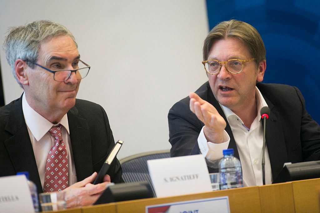 A Közép-európai Egyetem jövője. Nyilvános tájékoztató az Elnök-rektorral, MICHAEL IGNATIEFF-fel Fotó: Horváth Péter Gyula