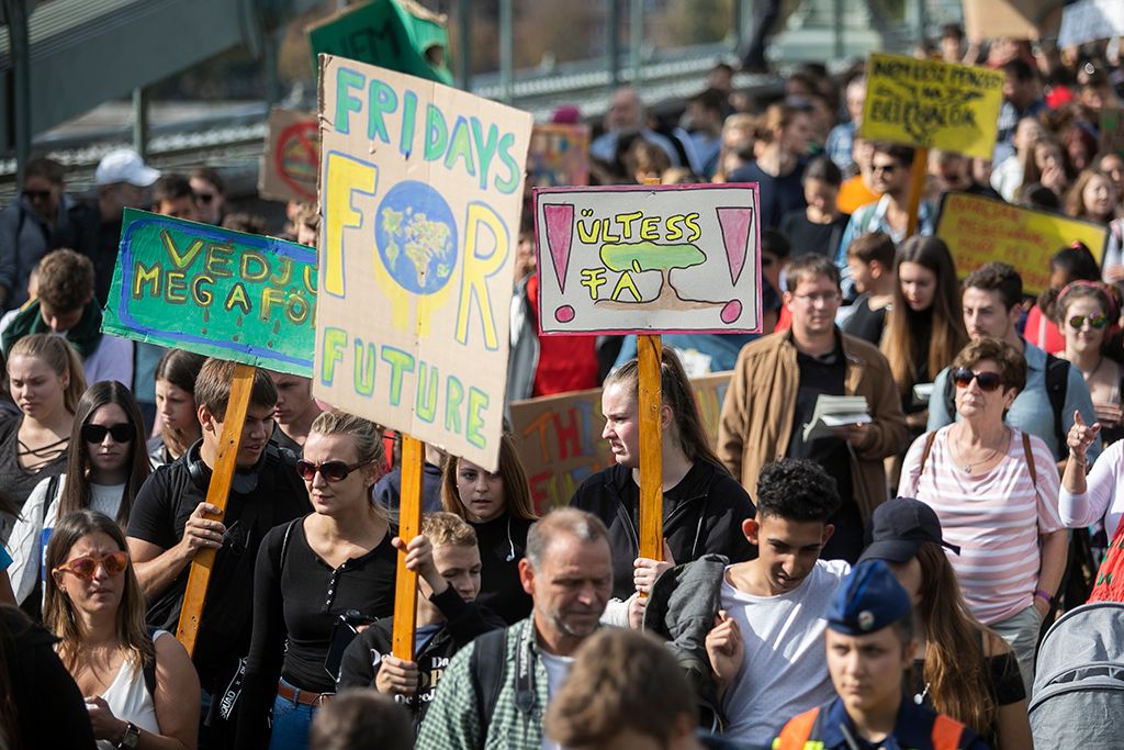 Demonstráció a harmadik globális klímasztrájk keretében Budapesten 22-HPGy