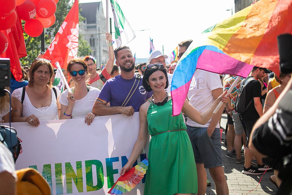 Kunhalmi Ágnes a 24. Budapest Pride felvonuláson 2019. július 6-án Budapest Fotó: Horváth Péter Gyula