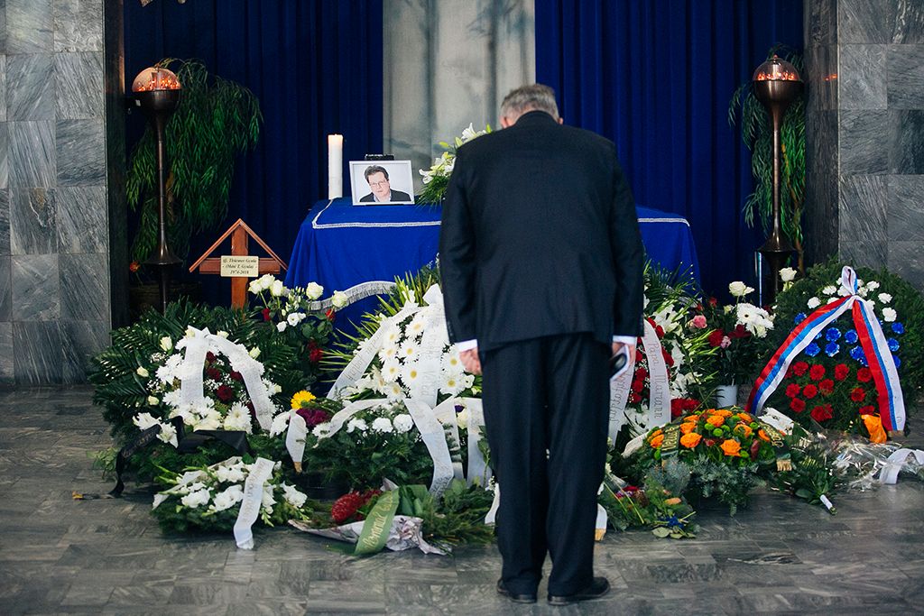 Végső búcsú kollégánktól, Máté T. Gyulától, a Fiumei Úti Sírkertben Fotó: Horváth Péter Gyula