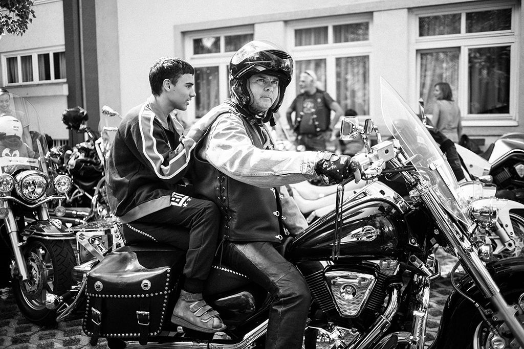 Résztvevők a Pető Intézet rendhagyó, motoros felvonulással egybekötött tanévnyitóján Fotó: Horváth Péter Gyula