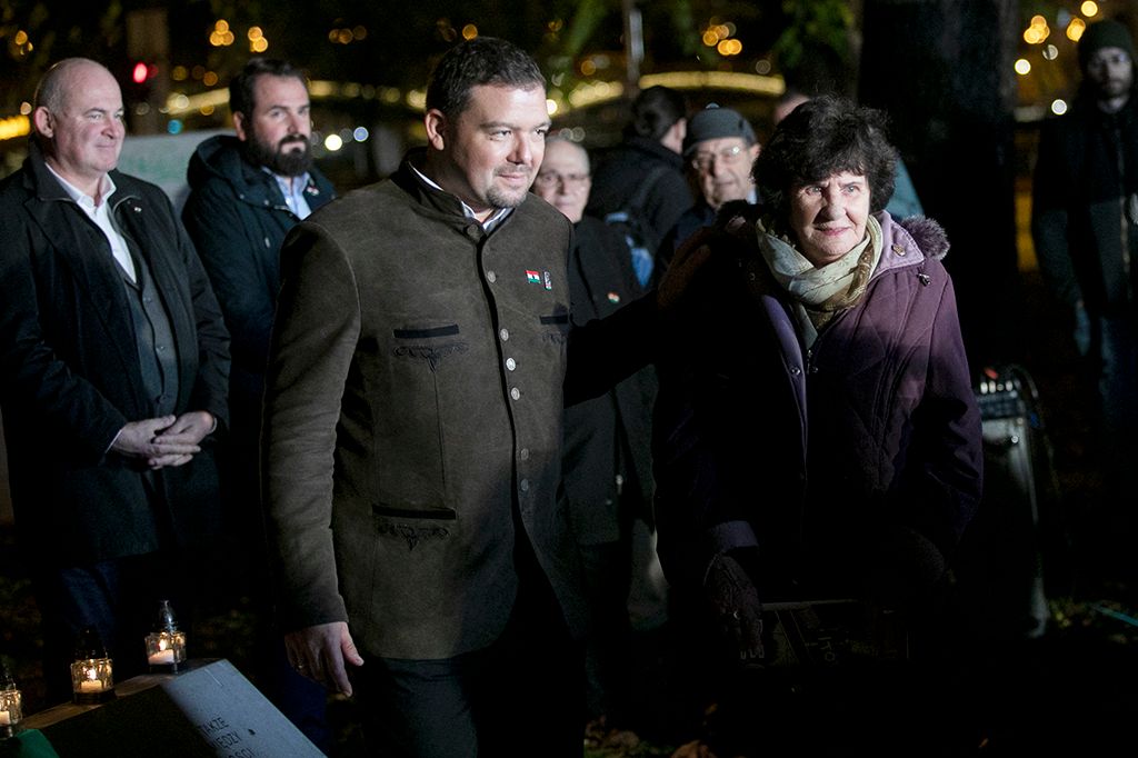 Wittner Mária és Huth Gergely a Halhatatlanok napján, 2019.