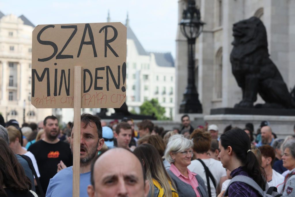 20230616 Tanár-diák tüntetés a státusztörvény ellen // Hatlaczki Balázs
