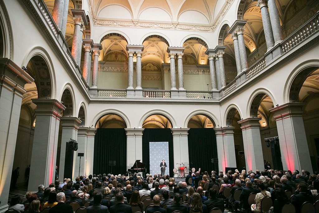 Felújított Szépművészeti Múzeum nyitóünnepsége 2018. október 30-án. A múzeum október 31-én nyílik meg a nagyközönség előtt a három éven át tartó, átfogó rekonstrukció után. Fotó: Horváth Péter Gyula