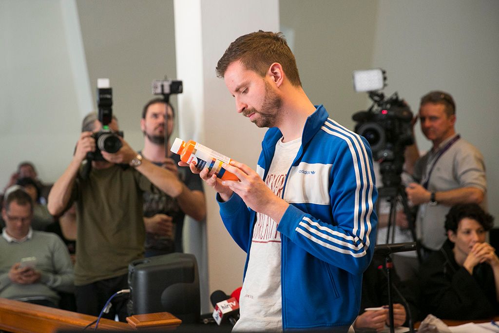 Gulyás Márton és társa  Varga Gergő perének tárgyalásán a Budai Központi Kerületi Bíróságon Fotó: Horváth Péter Gyula