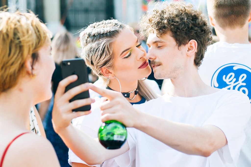Résztvevők a Budapest Pride-on az LMBTQ-közösség fesztiválján  Fotó: Horváth Péter Gyula