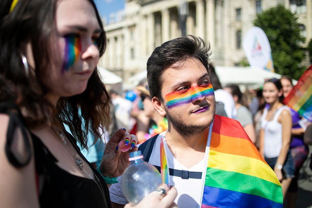 Budapest, 2019. július 6. A 24. Budapest Pride felvonulás résztvevői Fotó: Horváth Péter Gyula