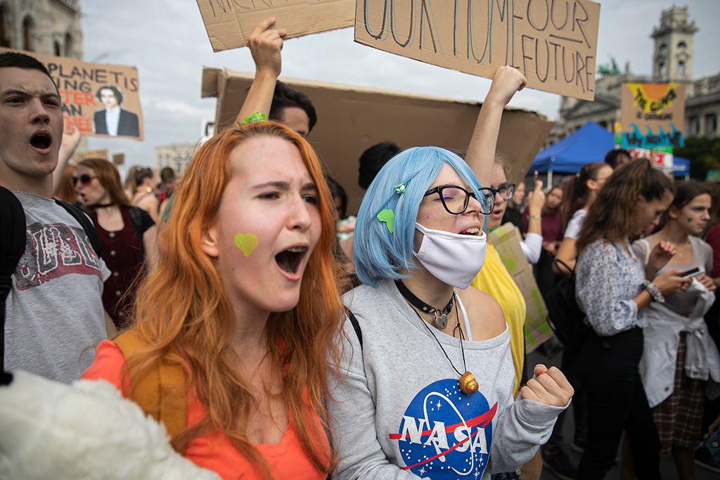 Demonstráció a harmadik globális klímasztrájk keretében Budapesten 6-HPGy