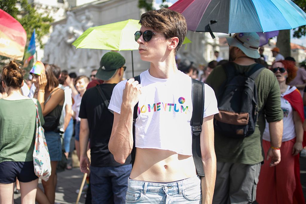 Budapest, 2019. július 6. A 24. Budapest Pride felvonulás résztvevői Fotó: Horváth Péter Gyula