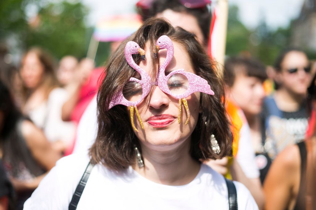 Résztvevők a Budapest Pride-on az LMBTQ-közösség fesztiválján  Fotó: Horváth Péter Gyula