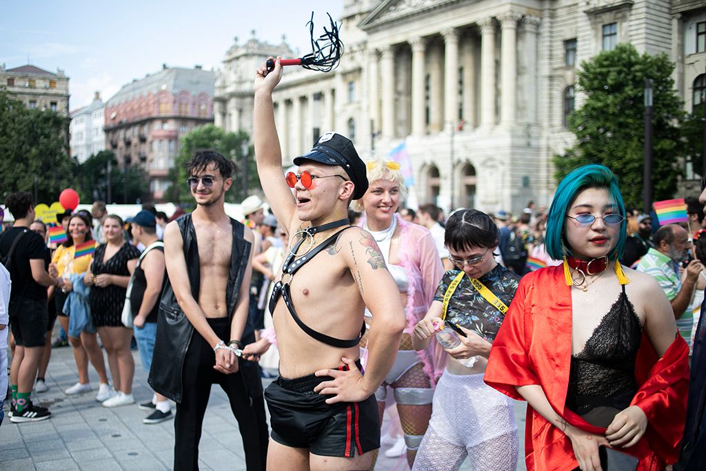 Budapest, 2019. július 6. A 24. Budapest Pride felvonulás résztvevői Fotó: Horváth Péter Gyula