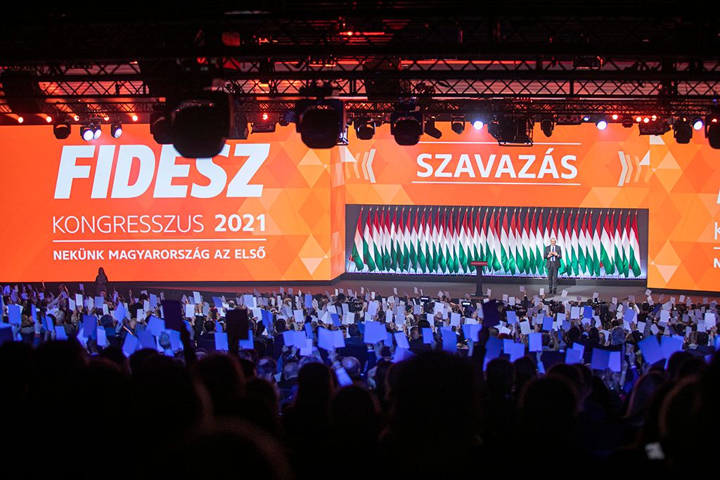 Fidesz 29. tisztújító kongresszusán Budapesten, a Hungexpón  Fotó: Horváth Péter Gyula