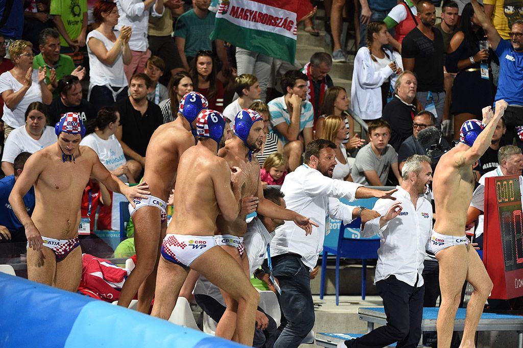 17. vizes világbajnokság férfi vízilabdatornájának döntője, a Magyarország - Horvátország mérkőzés a Hajós Alfréd Nemzeti Sportuszodában 2017. július 29-én. Fotó: Horváth Péter Gyula