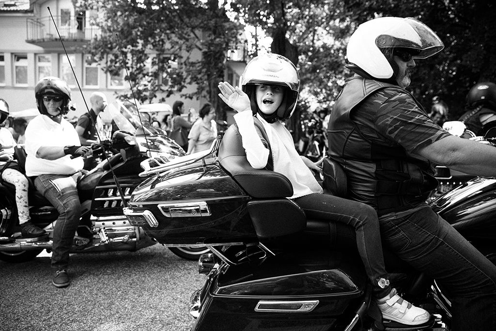 Résztvevők a Pető Intézet rendhagyó, motoros felvonulással egybekötött tanévnyitóján Fotó: Horváth Péter Gyula