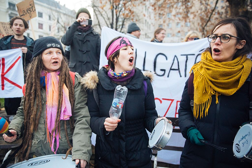 Szakszervezeti Szövetség demonstrációja Budapesten 25-HPGy