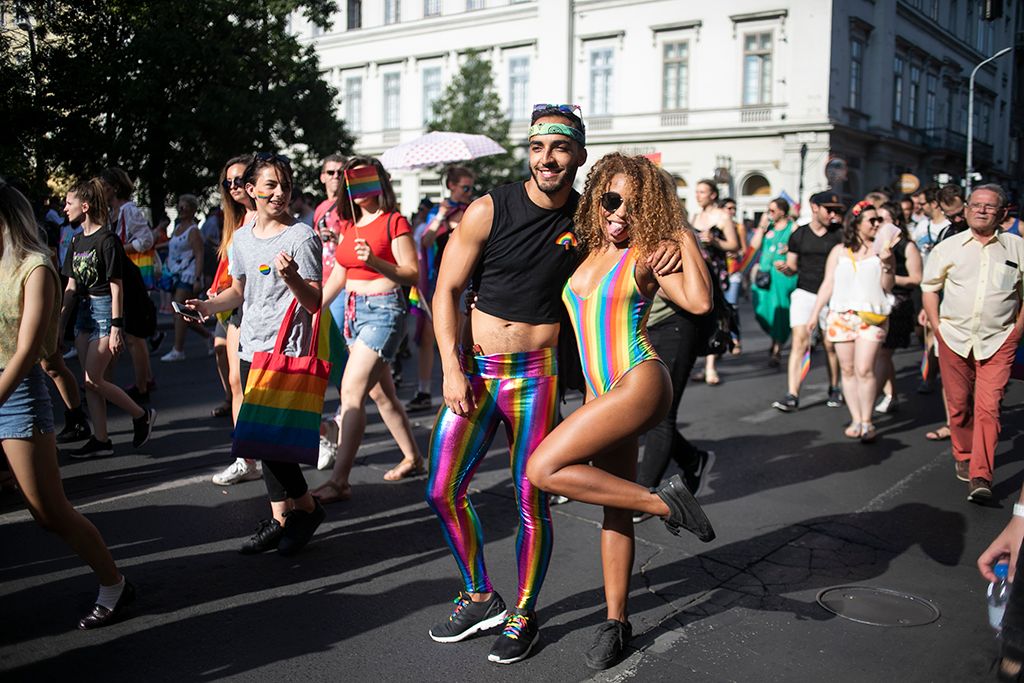 Budapest, 2019. július 6. A 24. Budapest Pride felvonulás résztvevői Fotó: Horváth Péter Gyula