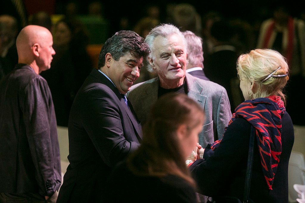 Orbán Viktor miniszterelnök hagyományos évértékelő beszédét tartja a Várkert Bazárban 2017. február 10-én. Fotó: Horváth Péter Gyula
