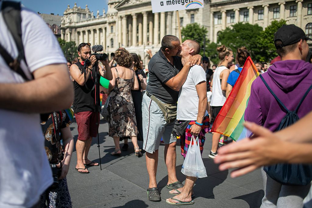 Budapest, 2019. július 6. A 24. Budapest Pride felvonulás résztvevői Fotó: Horváth Péter Gyula