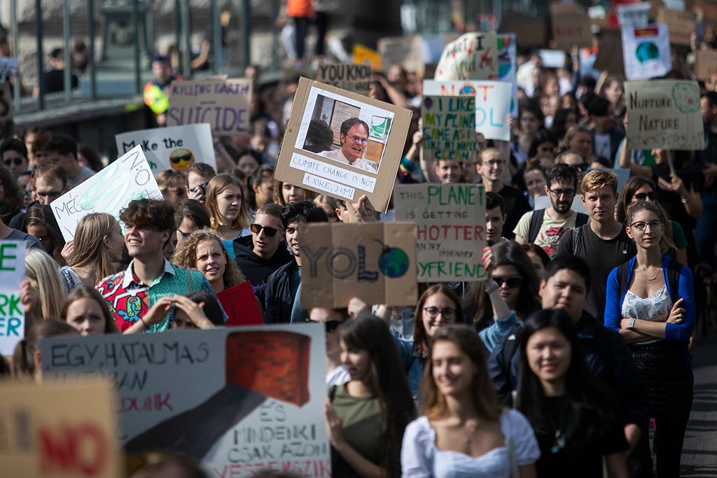 Demonstráció a harmadik globális klímasztrájk keretében Budapesten 21-HPGy