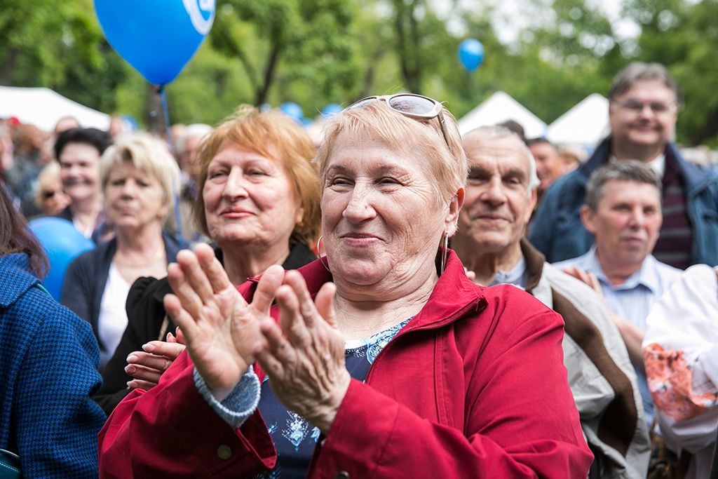 Gyurcsány Ferenc, a Demokratikus Koalíció  elnöke a párt majálisán a Városligetben Fotó: Horváth Péter Gyula
