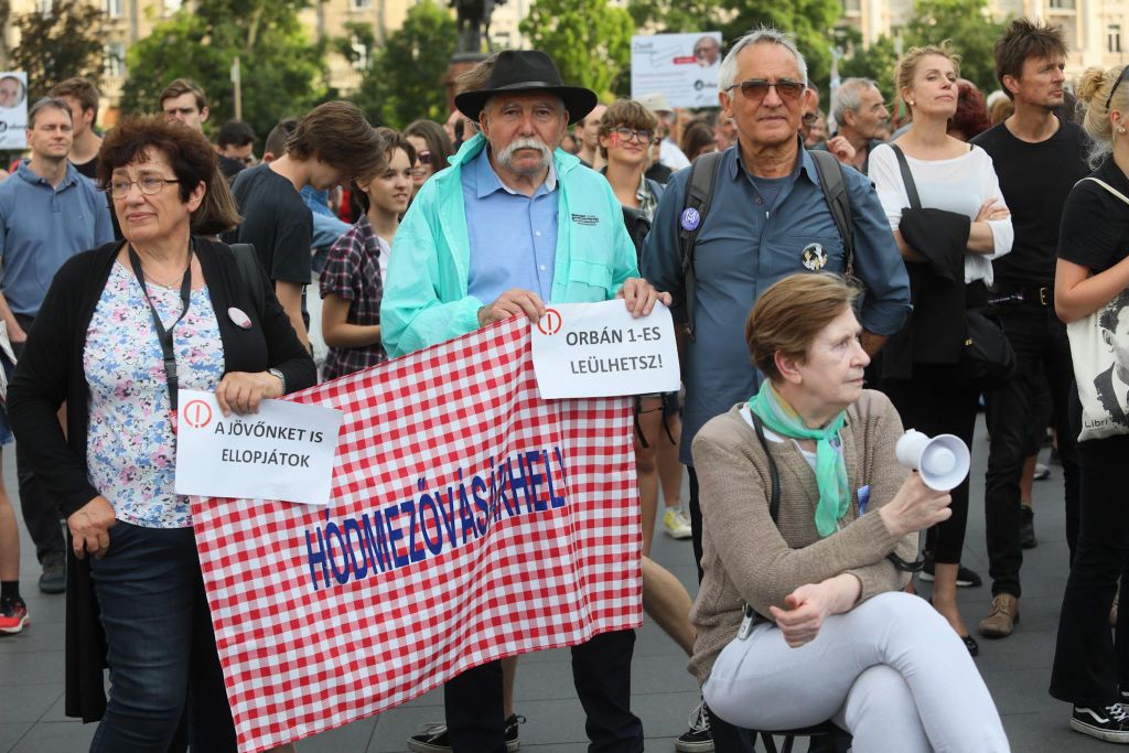 20230616 Tanár-diák tüntetés a státusztörvény ellen // Hatlaczki Balázs