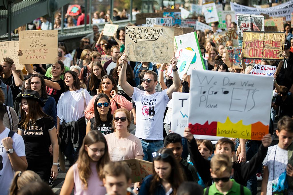 Demonstráció a harmadik globális klímasztrájk keretében Budapesten 20-HPGy