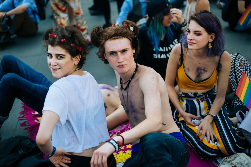 Résztvevők a Budapest Pride-on az LMBTQ-közösség fesztiválján  Fotó: Horváth Péter Gyula