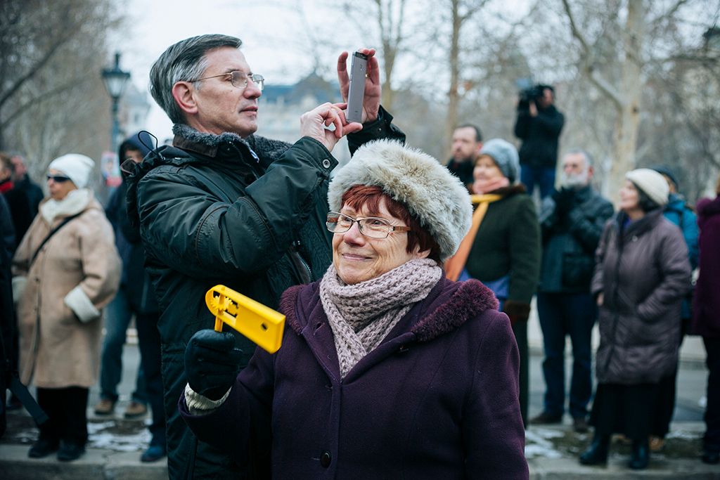 Együtt tüntetett az MSZP és a DK Czeglédy Csabáért a Szabadság téren Fotó :Horváth Péter Gyula
