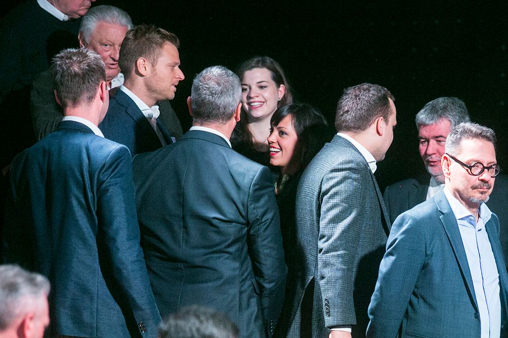 Budapest, 2018. február 18. Orbán Viktor miniszterelnök hagyományos évértékelő beszédét tartja a Várkert Bazárban 2018. február 18-án. Fotó: Horváth Péter Gyula