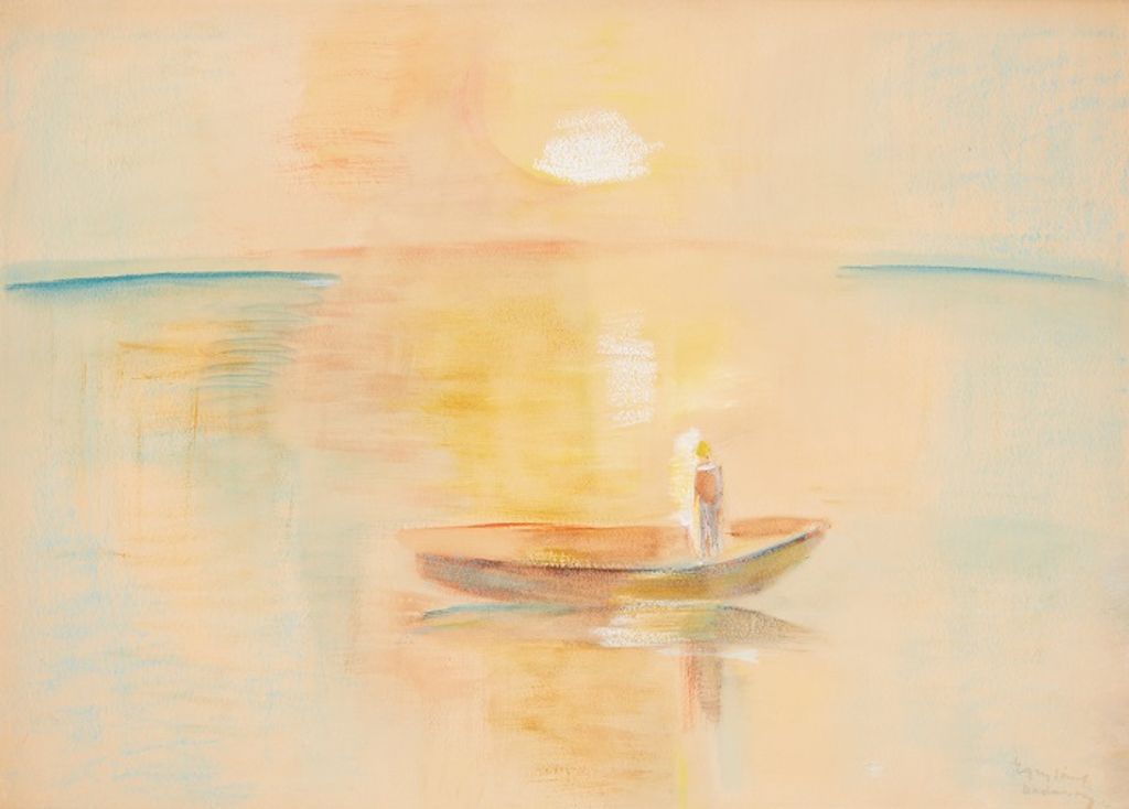 Egry József_ Napnyugta (Aranyhíd_Balatoni naplemente), 1935 körül, ResoArt Collection.jpg
