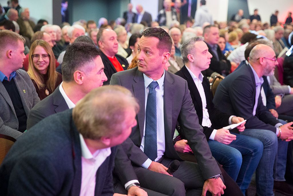 Molnár Zsolt az MSZP budapesti évadnyitó rendezvényén a Dürer Rendezvényházban Fotó: Horváth Péter Gyula