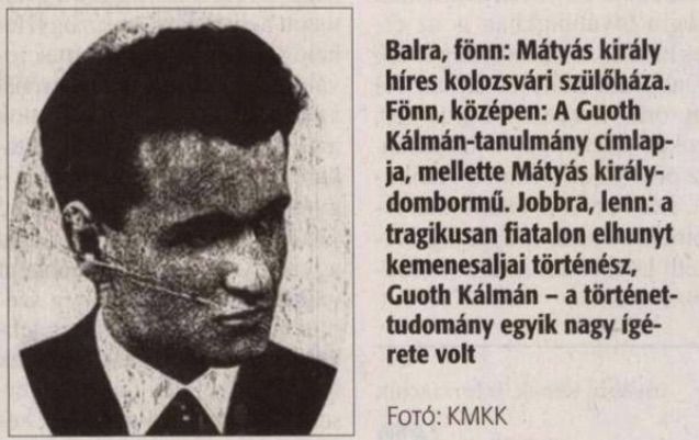 Az egyetlen ismert fotó Guoth Kálmánról / Forrás: Vas Népe