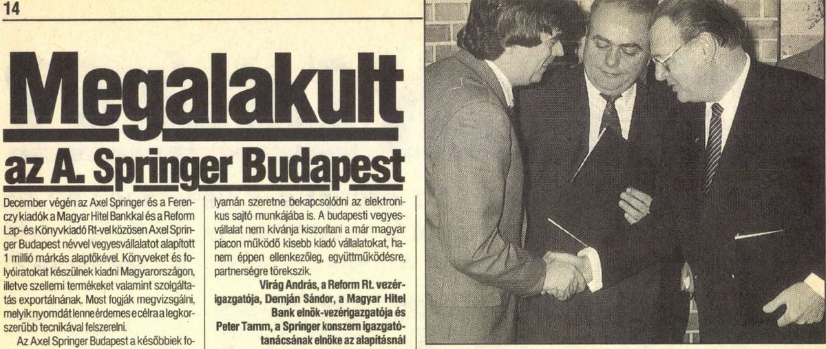 Virág elvtárs, Demján elvtárs és Tramm / Fotó: Reform/Arcanum.hu