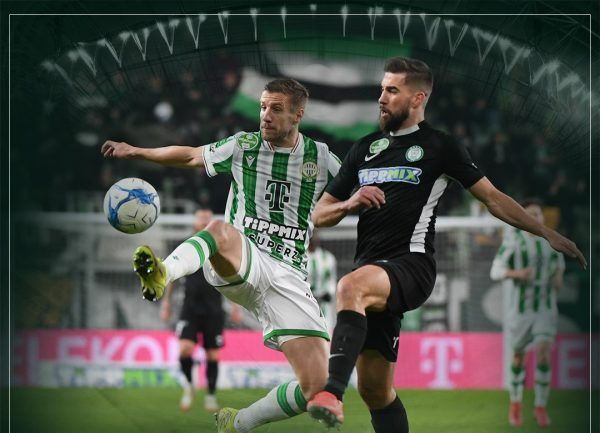 Varga Barnabás és Kinyik Ákos párharca az egész mérkőzésen parázs összecsapásokat hozott. Fotó: a Ferencváros hivatalos Facebook-oldala