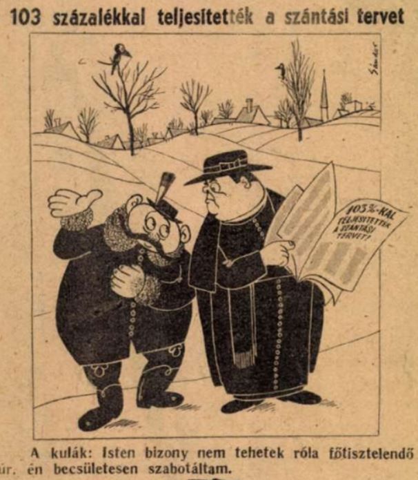 Karikatúra a Ludas Matyiból / Forrás: Arcanum.hu