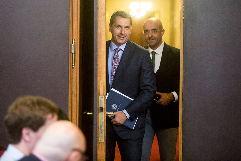 Kormányinfó Kovács Zoltán Lázár János 2016.05.12. Fotó: Horváth Péter Gyula