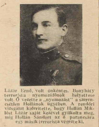 Lázár Ernő a korabeli újságban / Forrás: Arcanum.hu