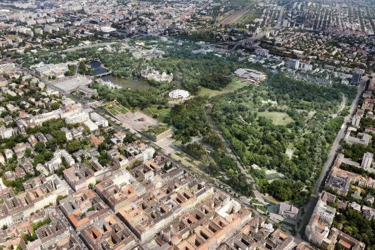 A jövőbeli Városliget, amelyben „kiirtják a fákat” (kép: 888.hu)