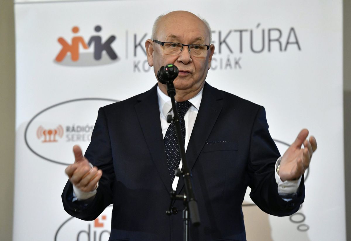 Belénessy Csaba, a Rádiós Korrektúra és Kamera Korrektúra díjak alapítója / Fotó: MTI