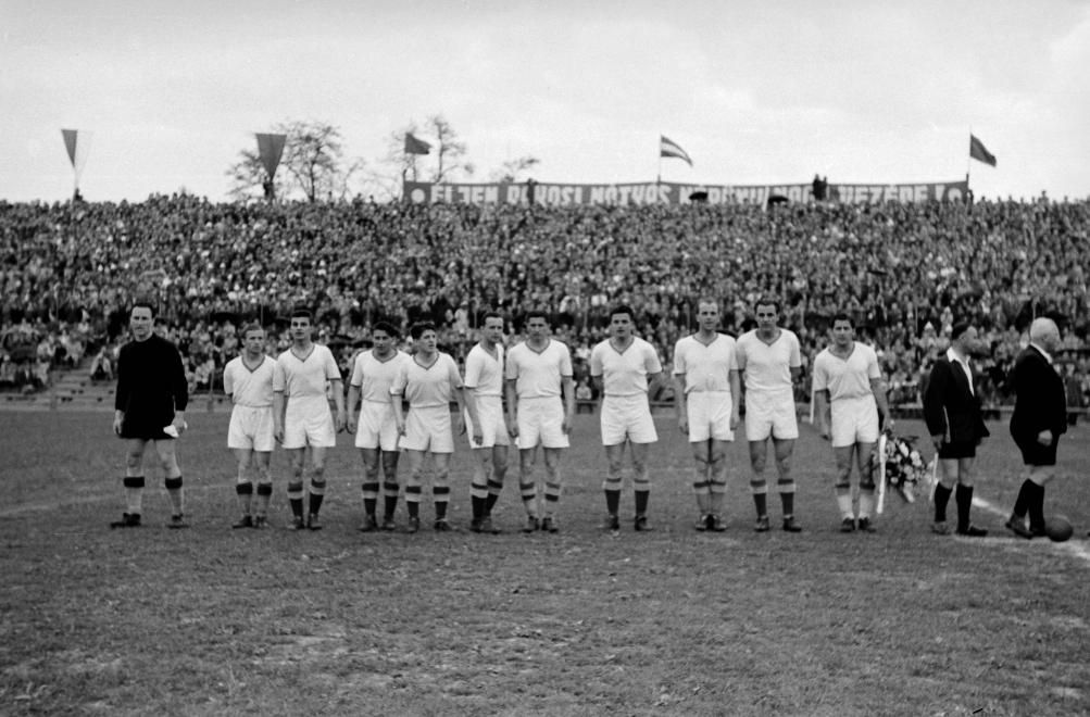 A Fradi aranycsapata, 1949-ből / Forrás: Fortepan.hu
