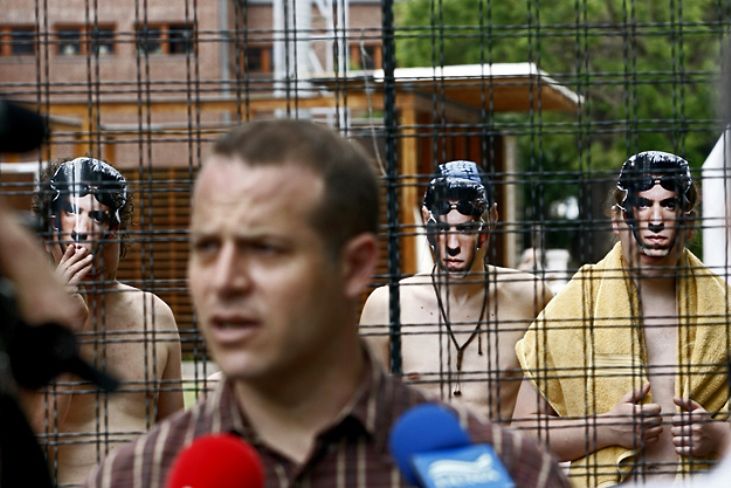 Juhász Péter szónokol a Millions Marihuana March 2009-es tüntetésén