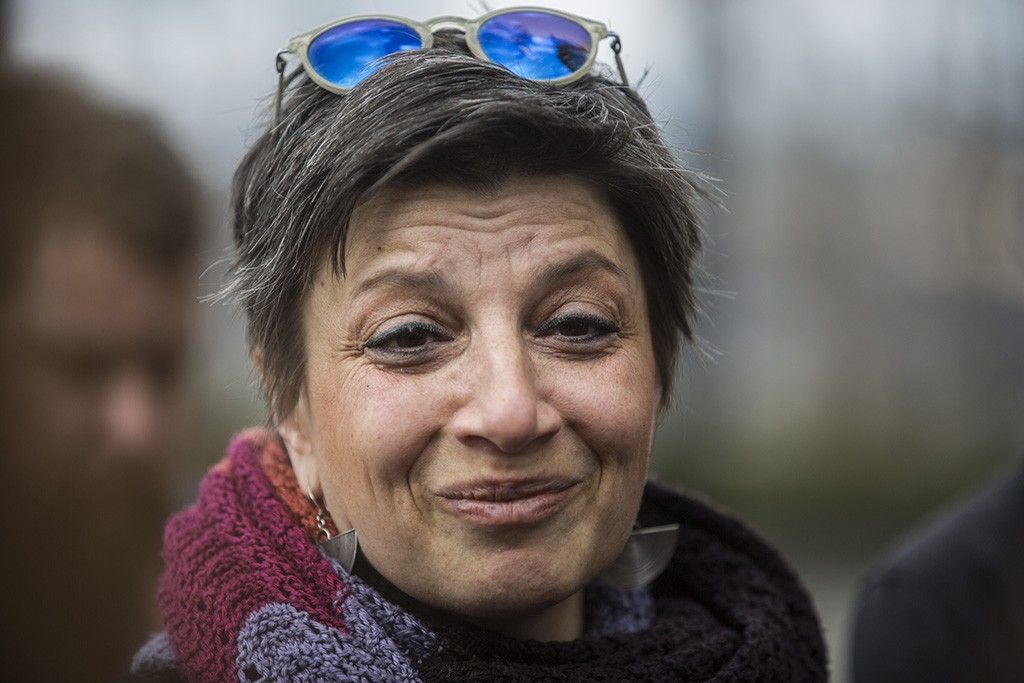 Meghirdette a korábban kilátásba helyezett polgári engedetlenséget március 30-a délelőttre, egyórás időtartamra, a Tanítanék mozgalom nevében Pukli István, a fővárosi Teleki Blanka Gimnázium igazgatója csütörtökön Budapesten.Fotó:Horváth Péter Gyula